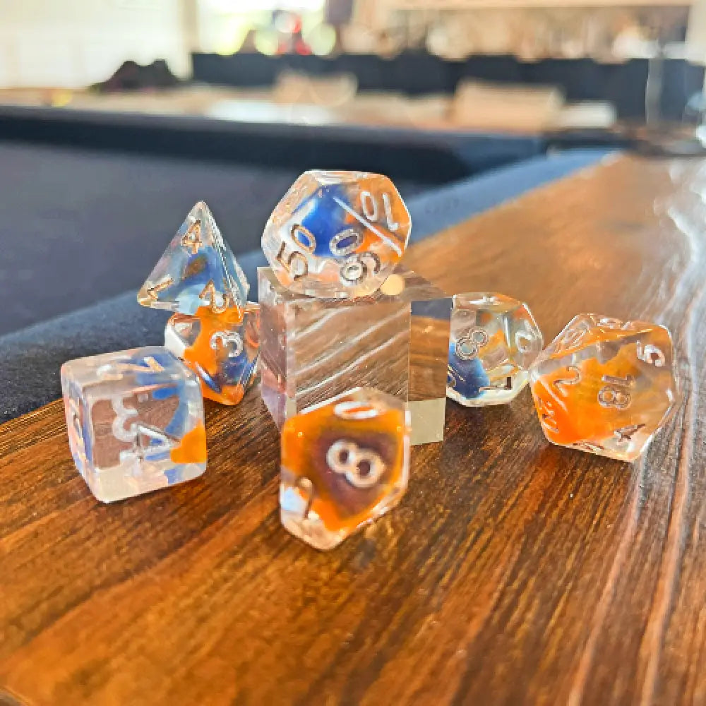 Clash Of Color 7Pc Dice Set Resin