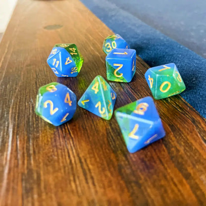 Dragon Candy - Sour Raspple 7Pc Dice Set Resin