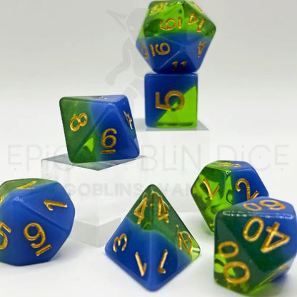 Dragon Candy - Sour Raspple 7Pc Dice Set Resin