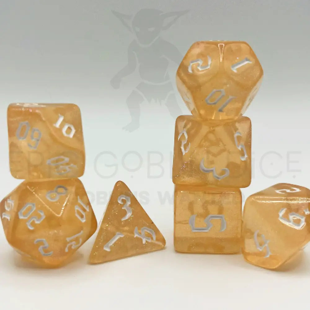 Galaxy Dust - Solar Mist 7Pc Dice Set Acrylic