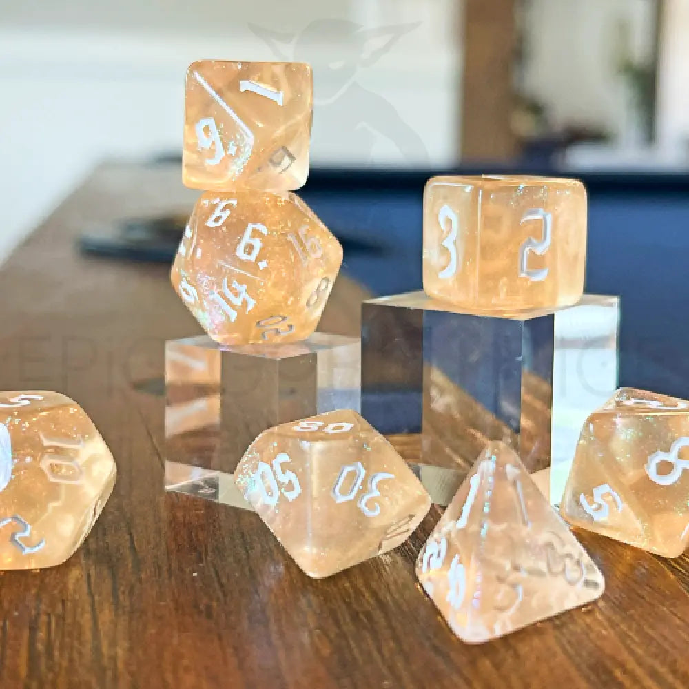 Galaxy Dust - Solar Mist 7Pc Dice Set Acrylic