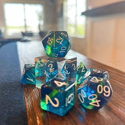 Healthy Waters 7Pc Dice Set Resin