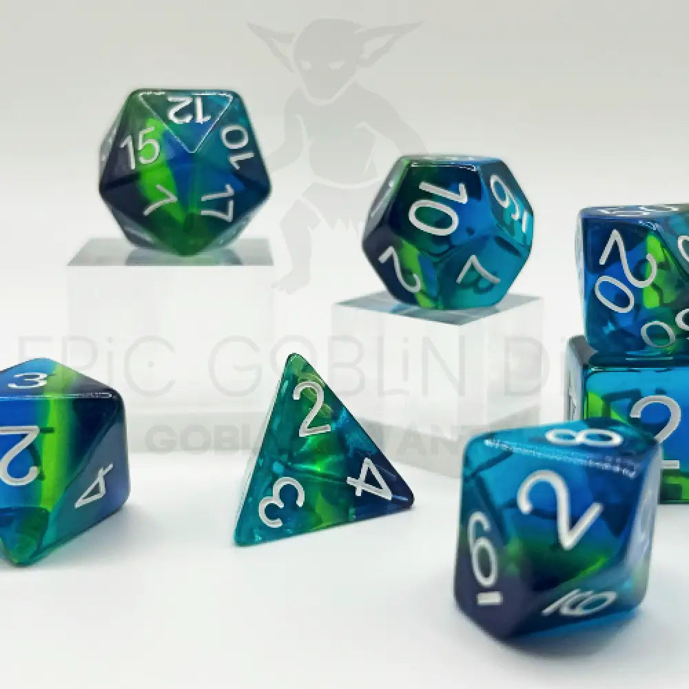 Healthy Waters 7Pc Dice Set Resin