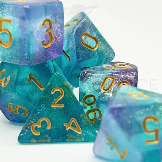 Magical Waters 7Pc Dice Set Acrylic