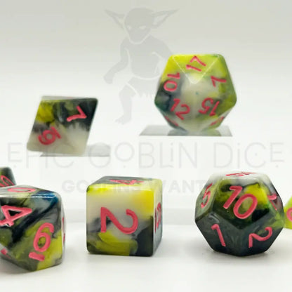 Retro Rolls 7Pc Dice Set Resin