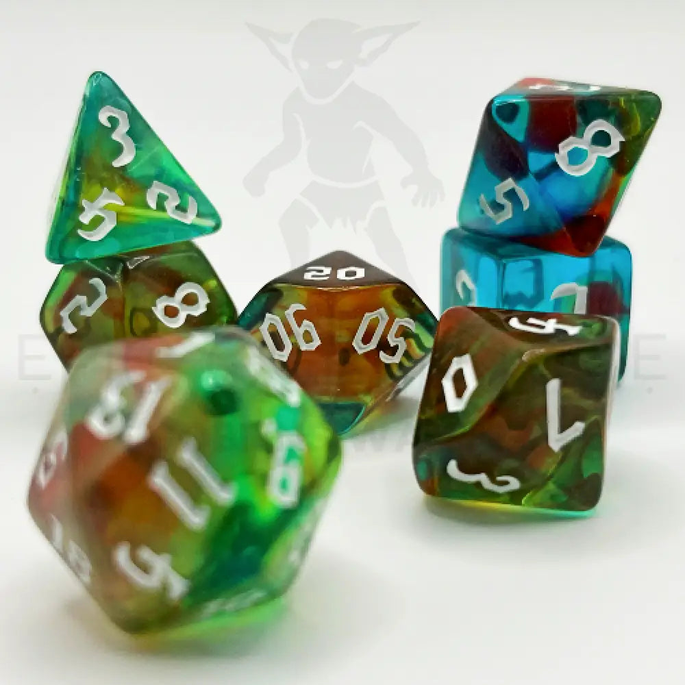 Toxic Cauldron - Dragon’s Breath 7Pc Dice Set Acrylic