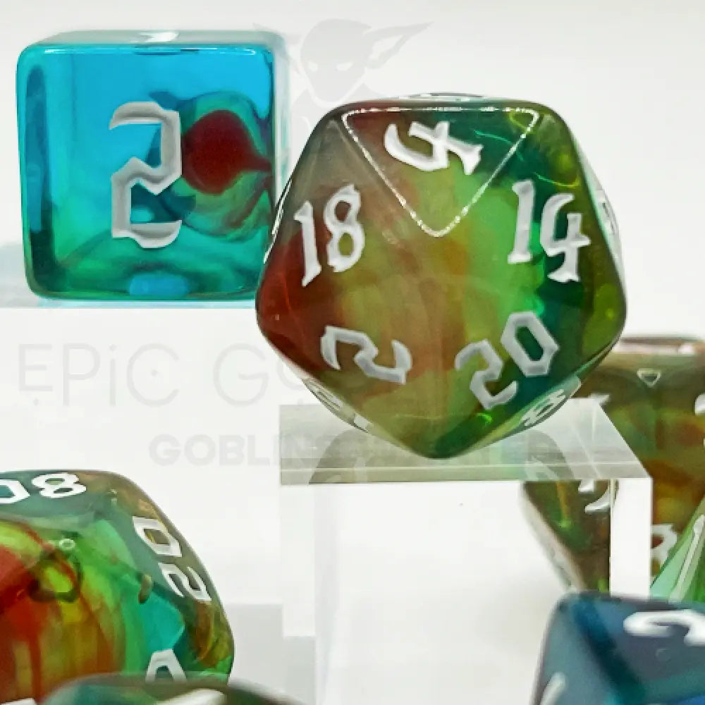 Toxic Cauldron - Dragon’s Breath 7Pc Dice Set Acrylic