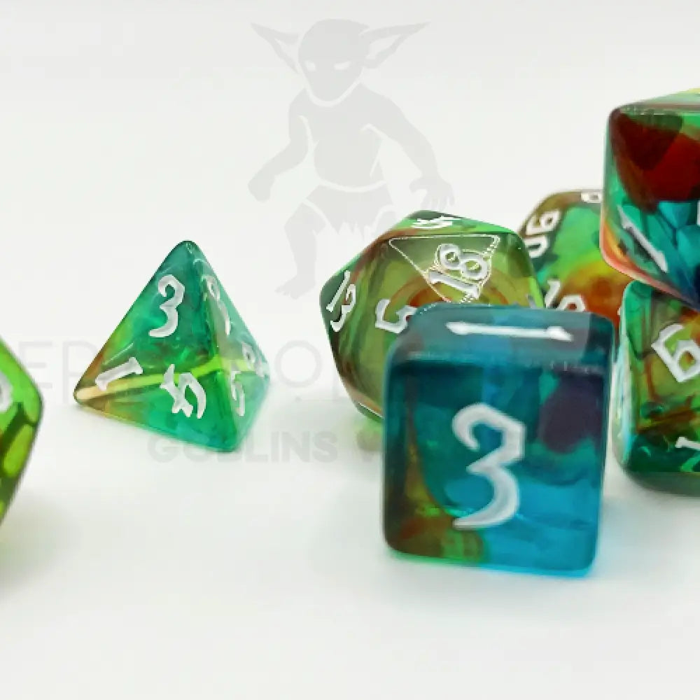 Toxic Cauldron - Dragon’s Breath 7Pc Dice Set Acrylic