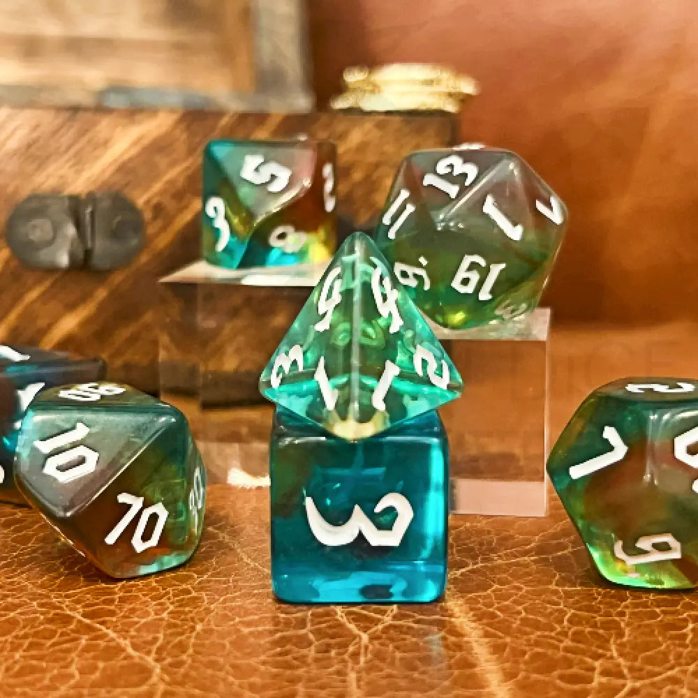 Toxic Cauldron - Dragon’s Breath 7Pc Dice Set Acrylic