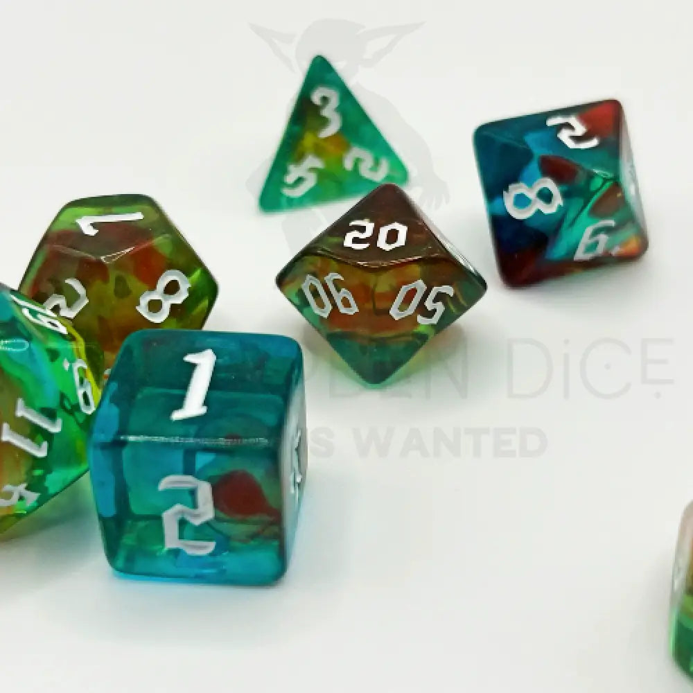 Toxic Cauldron - Dragon’s Breath 7Pc Dice Set Acrylic