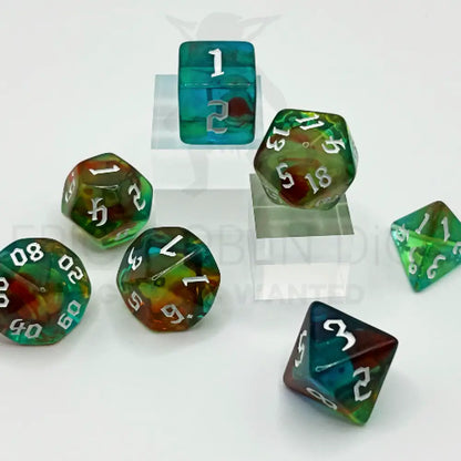 Toxic Cauldron - Dragon’s Breath 7Pc Dice Set Acrylic