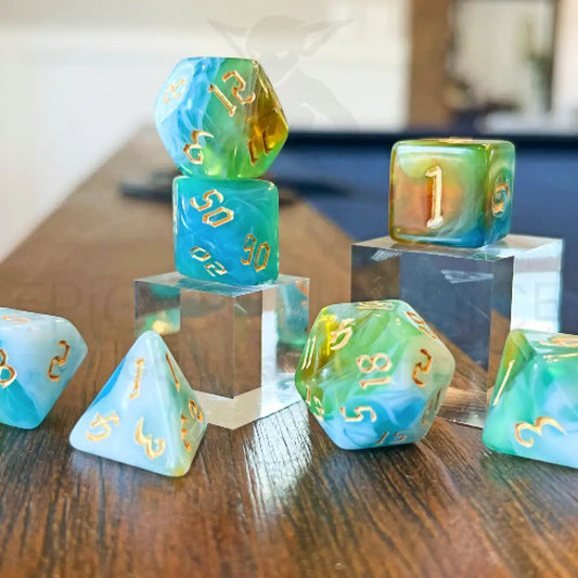 Toxic Cauldron - Jade Emporer 7Pc Dice Set Acrylic