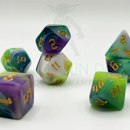 Toxic Cauldron - Mystic Amethyst 7Pc Dice Set Acrylic