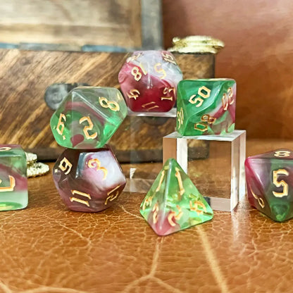 Toxic Cauldron - Poisonous Tulip 7Pc Dice Set Acrylic