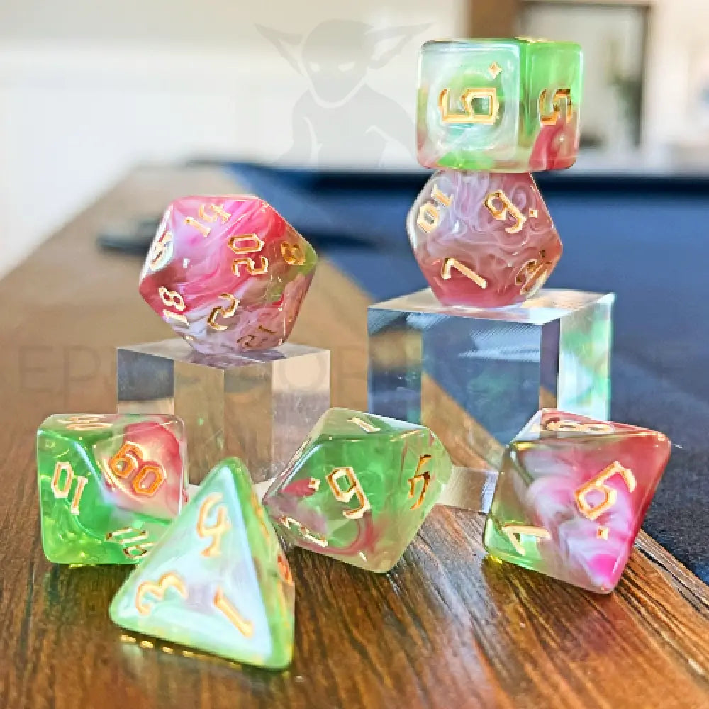 Toxic Cauldron - Poisonous Tulip 7Pc Dice Set Acrylic