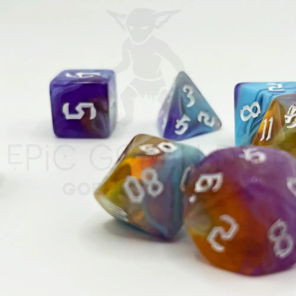 Toxic Cauldron - Wizard’s Brew 7Pc Dice Set Acrylic