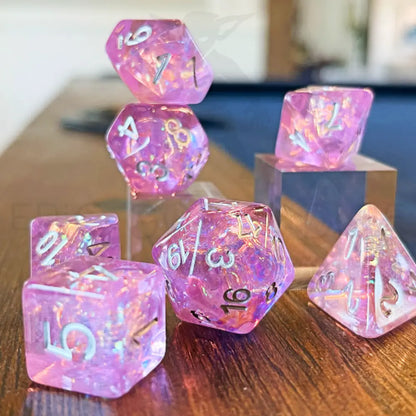 Twilight Spark Purple 7Pc Dice Set Resin