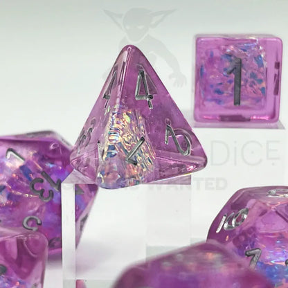 Twilight Spark Purple 7Pc Dice Set Resin