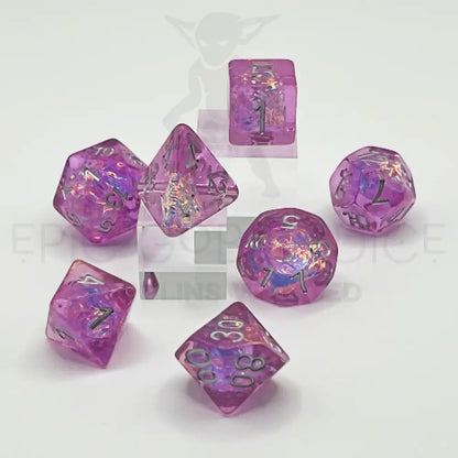 Twilight Spark Purple 7Pc Dice Set Resin