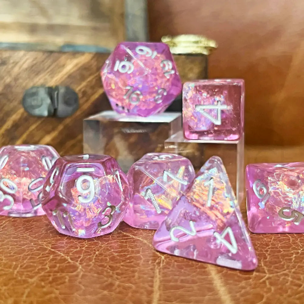 Twilight Spark Purple 7Pc Dice Set Resin